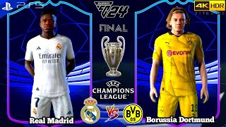 EA FC 24 - Real Madrid Vs Borussia Dortmund | UEFA Champions League - UCL Final 2024 PS5 [4K HDR]