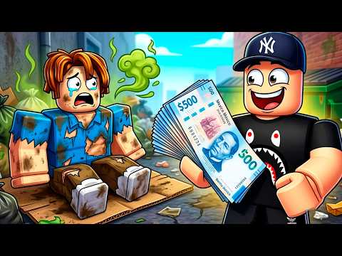 I was POOR and turned him into the RICHEST BILLIONAIRE in ROBLOX! 🤑 (Become A Billionaire)