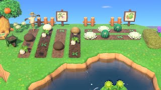 Farm + Orchard Area Speed Build (Villager House Decorating) | Animal Crossing New Horizons