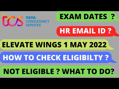 TCS ELEVATE WINGS1 MAY EXAM DATES | HOW TO CHECK ELIGIBILITY FOR ELEVATE WINGS1?DIFFERENT COURSE IDS
