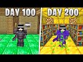 I Survived 200 Days in HARDCORE Minecraft...