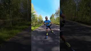 Просто катаюсь на лыжероллерах #insta360 #лыжероллеры #rollerskating #crosscountryski