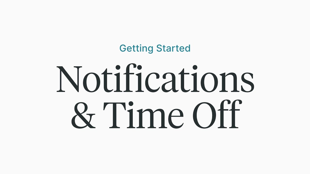 Getting Started: Notifications - YouTube