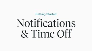 Getting Started: Notifications