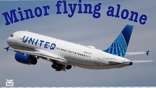 Child flying alone / Unaccompanied minor flying with United Airlines