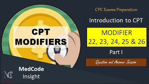 CPT modifiers with examples Part 1