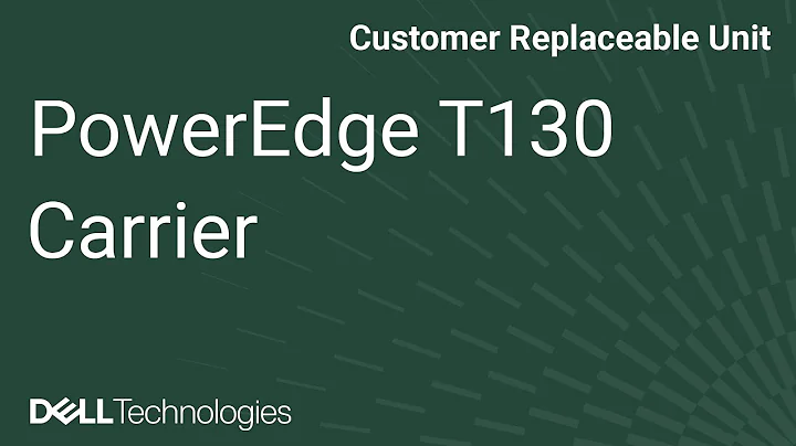 PowerEdge T130: Remove/Install Hard Drives and Carrier
