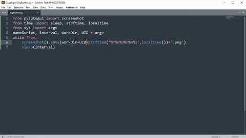 Программа скриншотер в 7 строк кода на Python