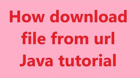 how to download file from url #JAVA program | Java tutorial download file url | programmer land |