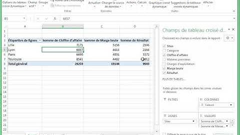 3  Créer un champ calculé dans un tableau croisé dynamique