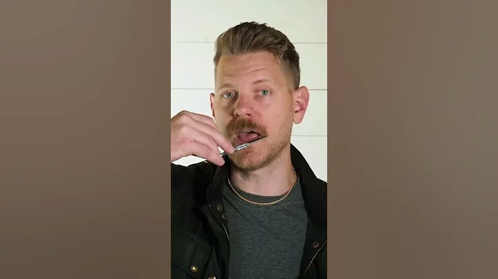 How To Trim A Cop Style Mustache (The Chevron) #Shorts