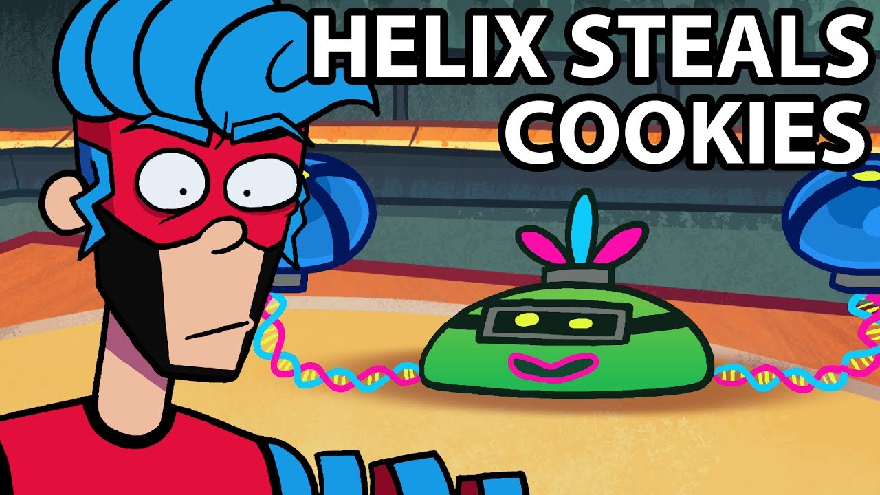 ARMs Animated - Helix steals Spring Man's Cookies for 10 Minutes ファイター - YouTube