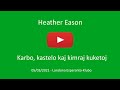 5a de marto 2021 - Prelego de Heather Eason
