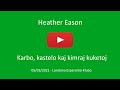 5a de marto 2021 - Prelego de Heather Eason