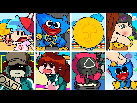 Anime Chibi Fnf vs Finger vs Huggy Wuggy – Evil Friday Night Funkin' Animation Compilation #5