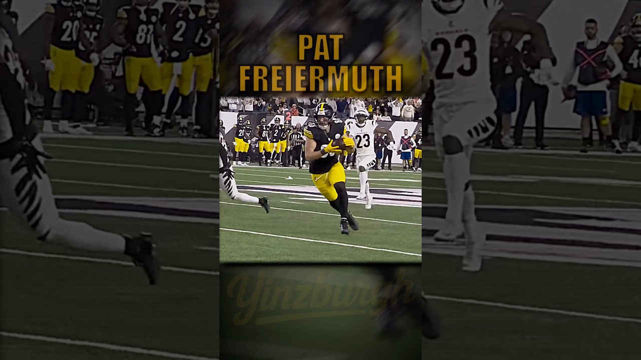 All 4 of Pat Freiermuth’s 2025 Touchdowns 🖤💛 #nfl #steelers #highlights