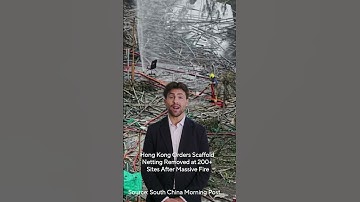 Hong Kong Orders Scaffold Netting Removed at 200+ Sites After Massive Fire, #shorts