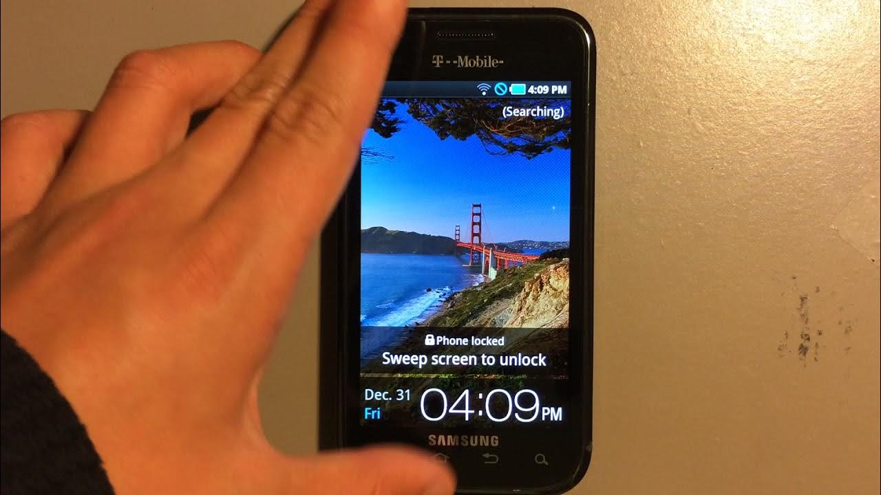 Samsung Galaxy S Vibrant TMobile startup/shutdown YouTube