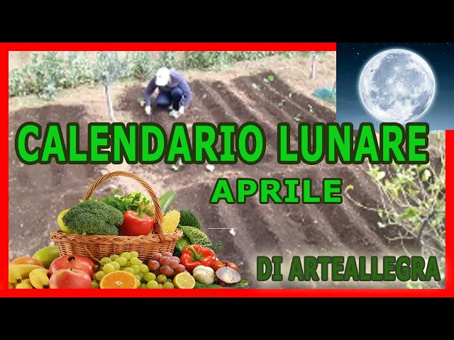 orto calendario lunare aprile