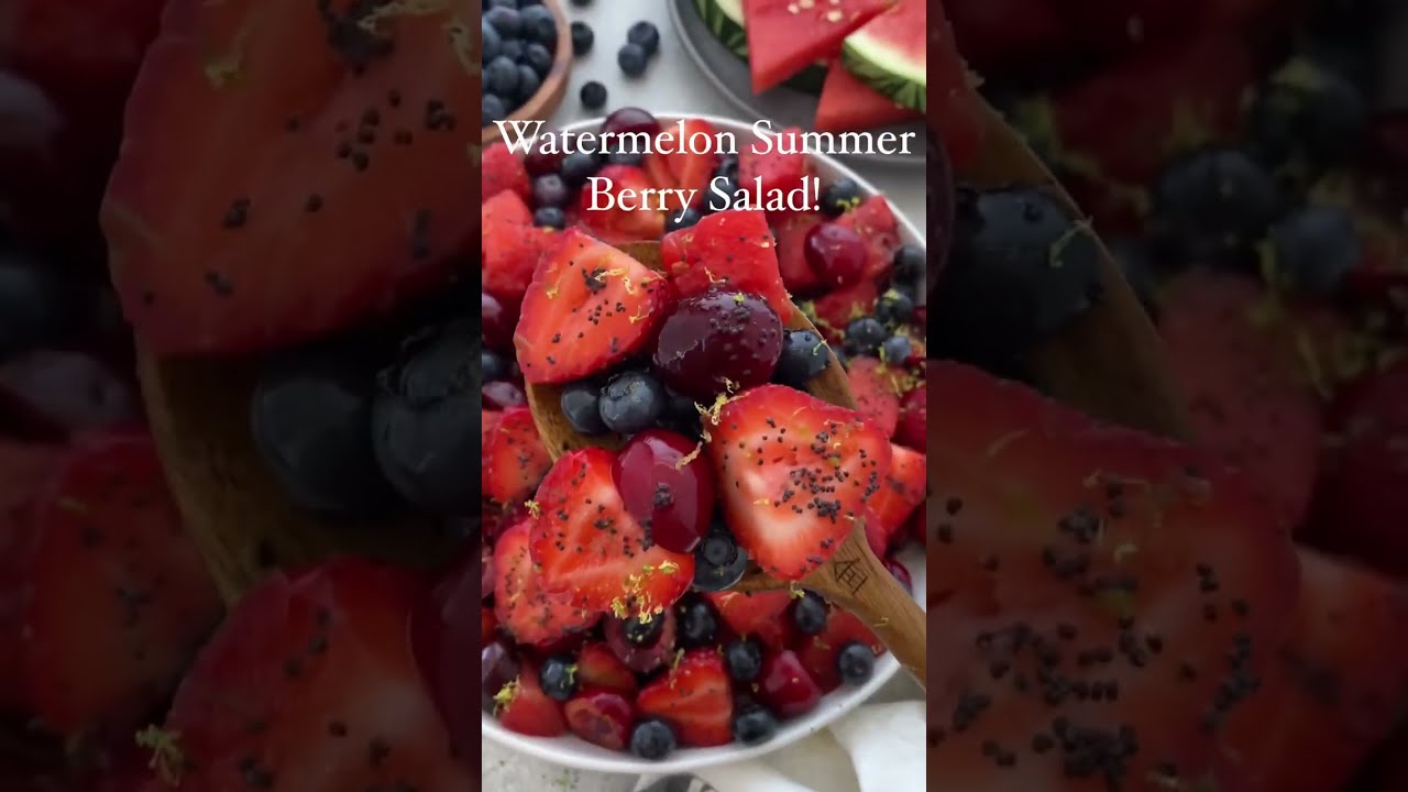 WATERMELON SUMMER BERRY SALAD | Keto Recipes For Beginners | Low Carb Recipes 