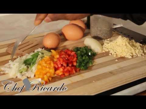 How To Make Jamaica Vegetable & Cheese Omelette | Recipes By Chef Ricardo