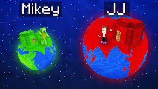 Mikey TINY Planet vs JJ GIANT Planet Survival Battle in Minecraft (Maizen) screenshot 5
