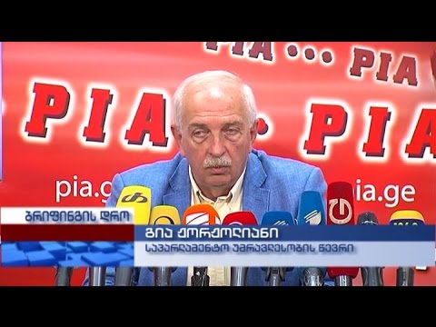 საპარლამენტო უმრავლესობის წევრის გია ჟორჟოლიანის პრესკონფერენცია