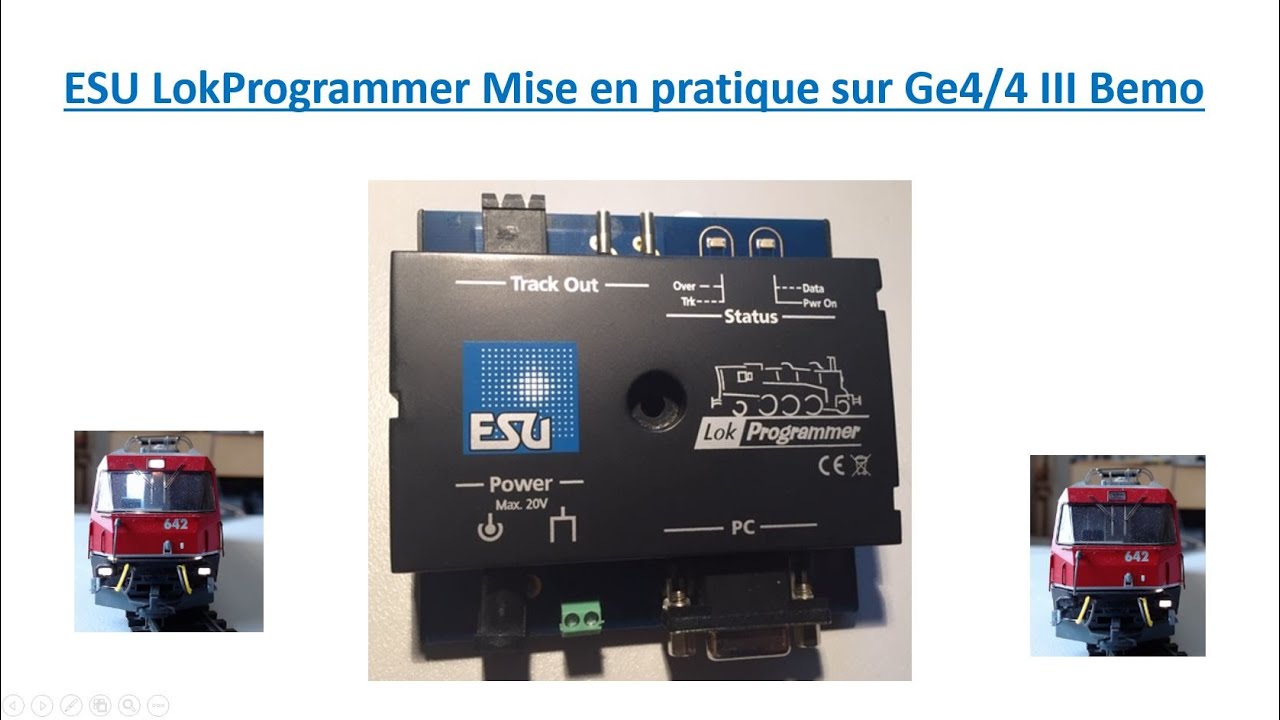 13 ESU LokProgrammer Mise en pratique sur Ge4 4III - YouTube