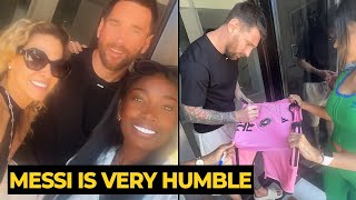 Messi welcoming his neighbors to his house to provide selfie and autographs | Football News Today