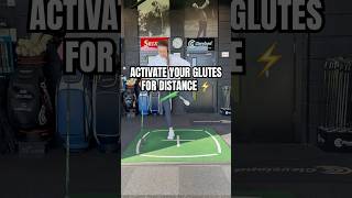Glute activation drill that will gain you distance with driver! ⚡️ #golfexercise #golfwarmup