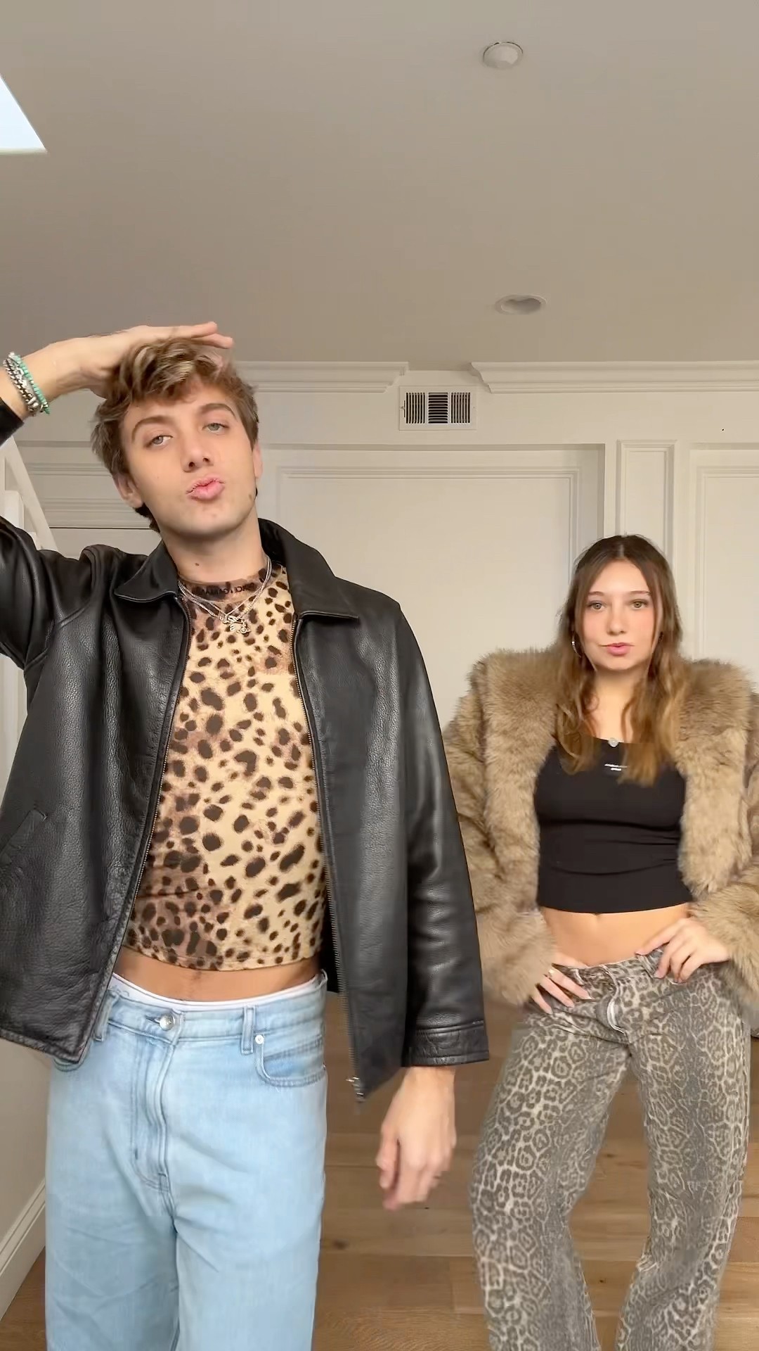 are we giving mob wife aesthetic? ​⁠@NicoletteDurazzo #sheadurazzo #siblings #dance