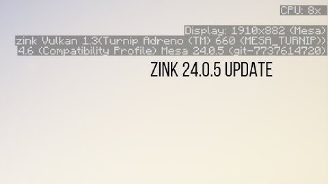 Pojav Launcher Zink 24.0.5 Update - Performance Test with Chochapic V6 Shader - 1.20.1