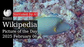 Wikipedia Picture of the Day: 2025-02-06 - Orange-lined triggerfish (Narrated by Joanna)