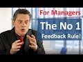 The No 1 feedback rule - constructive feedback for managers