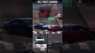 Pure Sniper - Level 442 - Shooting 3 Bad Guys In Running Car