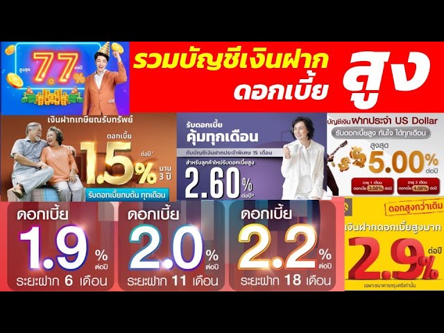 บัญชีเงินฝากประจำ 7เดือน 14เดือน และ24เดือน ดอกเบี้ยสูง 2.75% ต่อปี |  ธนาคารกรุงศรีอยุธยา Krungsri - Youtube