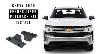Chevy 1500 Fender Liner Pullback Kit Install