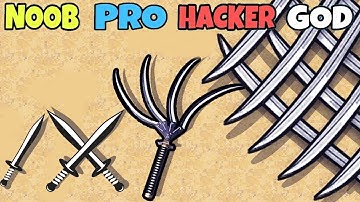 NOOB vs PRO vs HACKER vs GOD in Knives Out