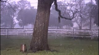 Five minutes of cold thunderstorm