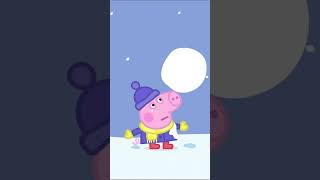 Peppas Snowball Fight   Peppa Pig shorts