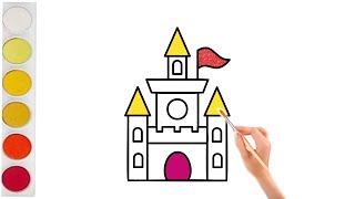 Temple drawing// How to draw god temple easy step by step// Beautiful temple drawing for kids