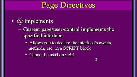 28 Page Directives 2