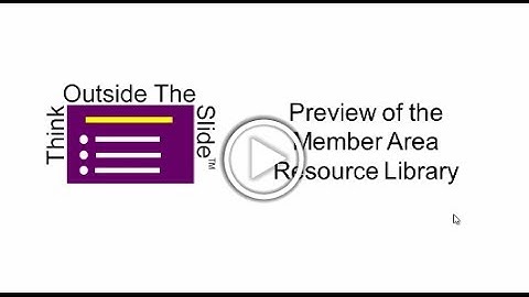 Preview of the Think Outside The Slide Member Resource Library
