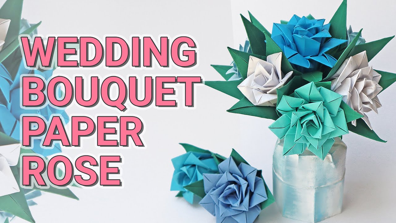 DIY Paper Rose bouquet Tutorial (no cutting machine needed) — The DIY  Bride's Boutique