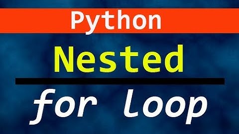 Python Nested for loop Python in bengali