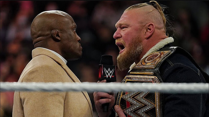 Monday night raw Brock Lesnar Bobby Lashley face-to-face