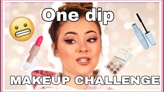 ONE DIP MAKEUP CHALLENGE || Makeuppbyruthie