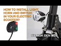 Light horn switch installation in electric scooter tagalog english subs mober s10 fiido dyu nami