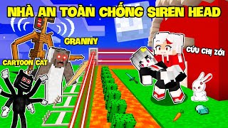 Kairon Và Sammy Thử Thách 24H Xây Nhà An Toàn Chống SIREN HEAD - BÀ GRANNY - CARTOON CAT 😈