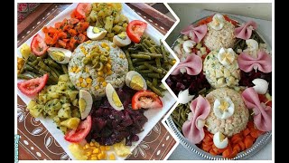 décoration de salades / أفضل طرق تزيين السلطات لشهر رمضان او  للأعراس و المناسبات العائلية